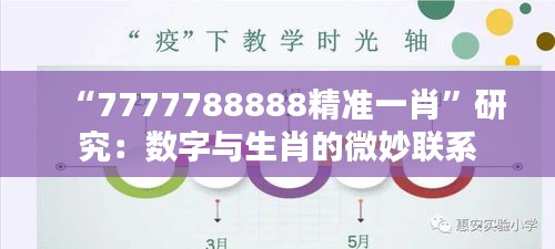 “7777788888精準一肖”研究:數字與生肖的微妙聯系
