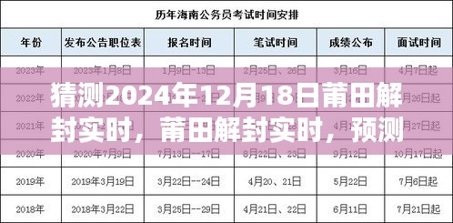 莆田解封預測與評估,2024年12月18日的嶄新局面展望