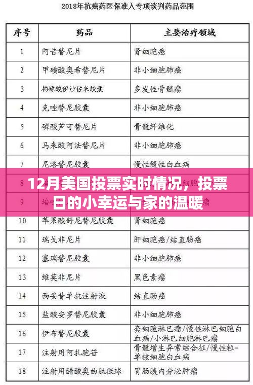 美國十二月投票日,實時情況與家的溫馨時刻