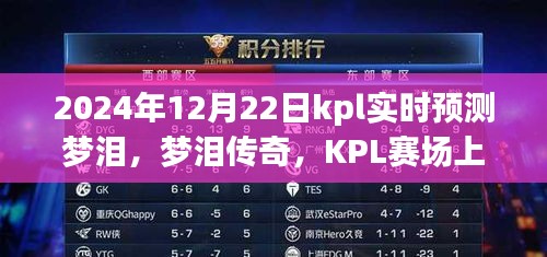 夢淚傳奇,KPL賽場上的不滅星光與深遠影響——夢淚實時預測與預測分析(附日期,2024年12月22日)