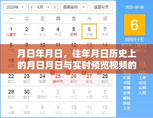 歷史月日與實時視頻預覽的對比解析