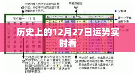 歷史上的運勢變化,12月27日運勢實時更新