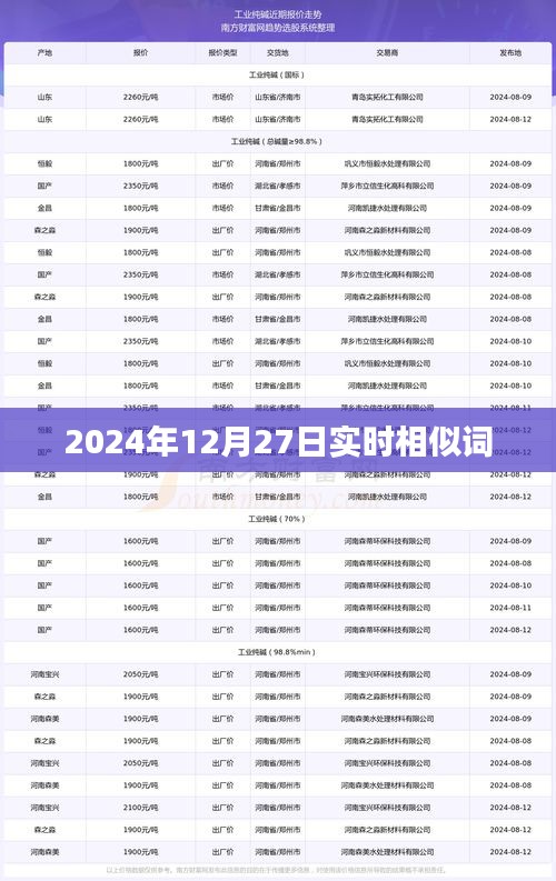 2024年熱點前瞻,實時相似詞匯解析