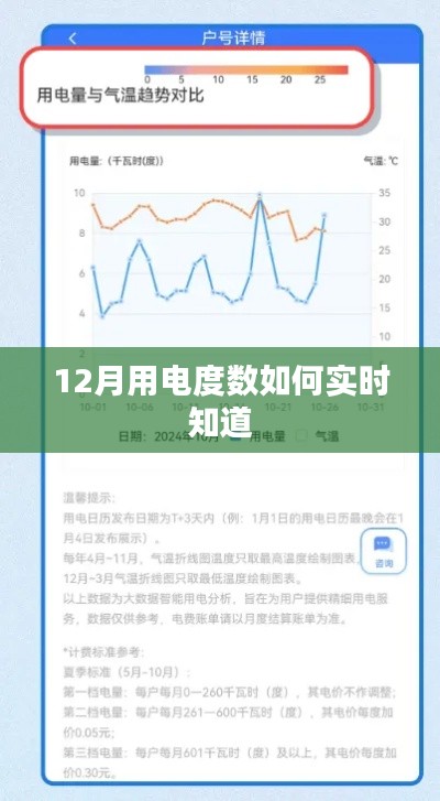 實時查詢12月用電度數方法