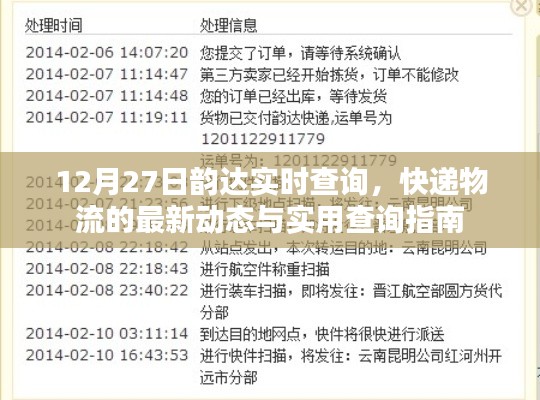 韻達快遞實時查詢指南，最新物流動態與查詢攻略