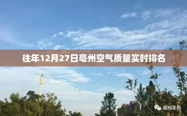亳州空氣質量實時排名榜(往年12月27日)