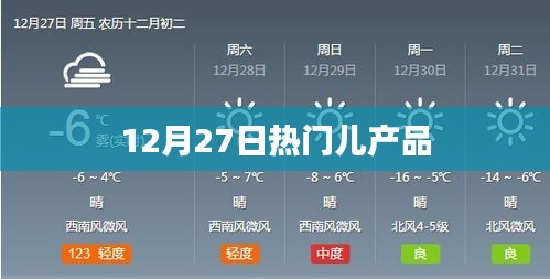 12月27日熱銷兒童產(chǎn)品一覽