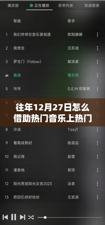 熱門音樂助力，如何借助節日熱點上熱門榜單