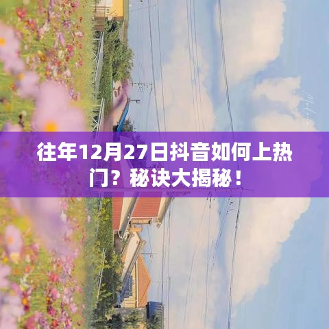 抖音上熱門秘訣揭秘，如何抓住往年年末流量高峰？