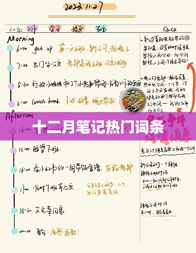 十二月筆記熱門詞匯盤點