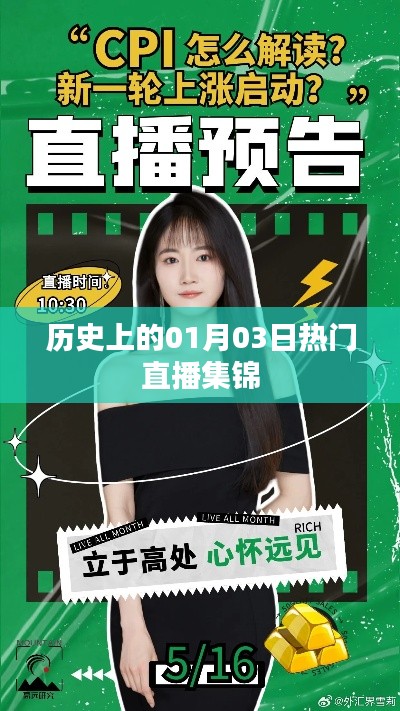 歷史上的熱門直播集錦,一月三日精彩回顧