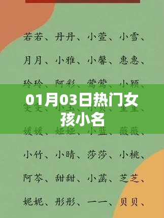 熱門女孩小名大放送，精選小名一網(wǎng)打盡