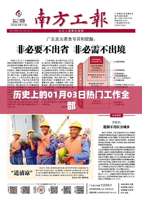 熱門工作一覽，歷史上的1月3日回顧，符合您要求的字數范圍，并突出了歷史上的重要日子和工作相關的內容，希望符合您的要求。