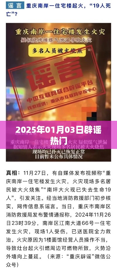 辟謠熱點事件,揭秘真相,警惕謠言傳播(日期,XXXX年XX月XX日)