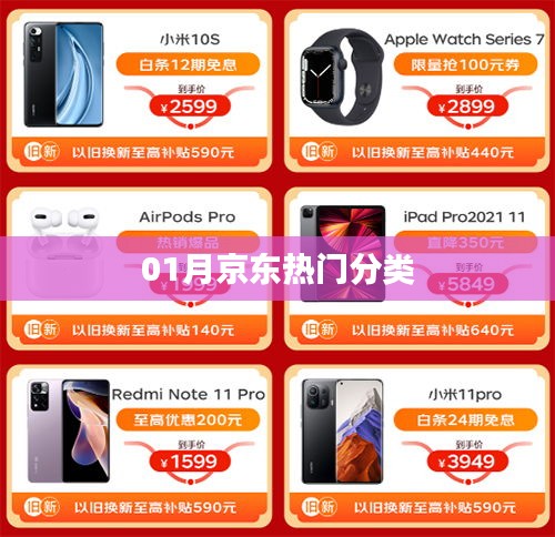 京東一月熱門分類推薦