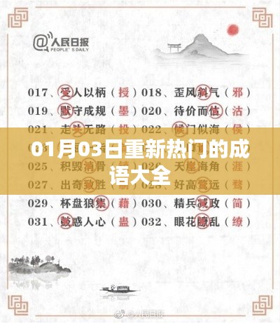 最新熱門成語大全,一網(wǎng)打盡