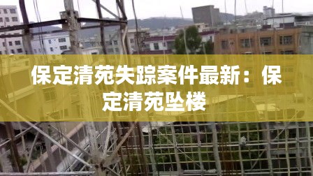 保定清苑失蹤案件最新:保定清苑墜樓