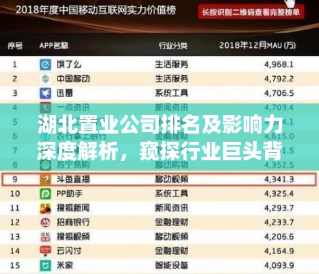 湖北置業(yè)公司排名及影響力深度解析，窺探行業(yè)巨頭背后的力量