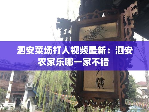 泗安菜場(chǎng)打人視頻最新：泗安農(nóng)家樂哪一家不錯(cuò) 