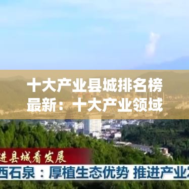 十大產業縣城排名榜最新:十大產業領域