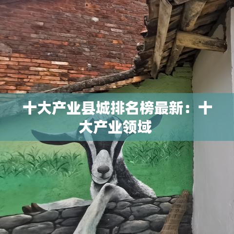 十大產業縣城排名榜最新:十大產業領域