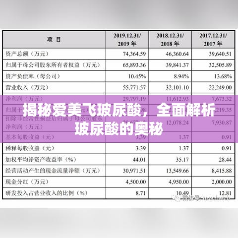 揭秘愛美飛玻尿酸,全面解析玻尿酸的奧秘