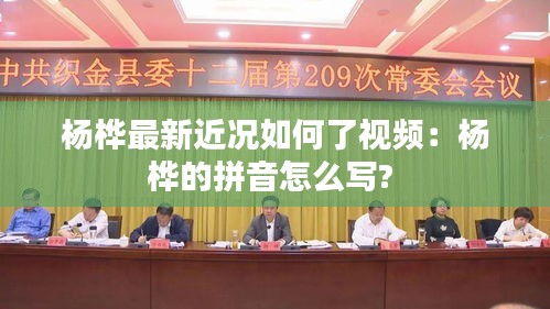 楊樺最新近況如何了視頻:楊樺的拼音怎么寫?