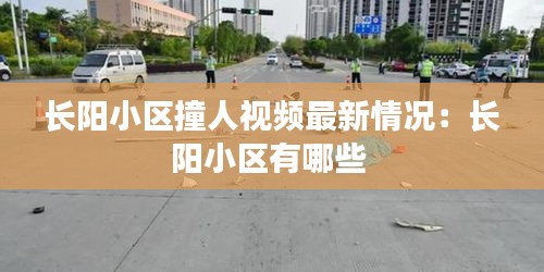 長陽小區撞人視頻最新情況:長陽小區有哪些