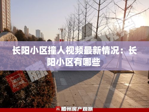 長陽小區撞人視頻最新情況:長陽小區有哪些