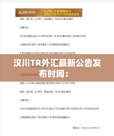 漢川TR外匯最新公告發布時間: