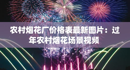 農村煙花廠價格表最新圖片:過年農村煙花場景視頻