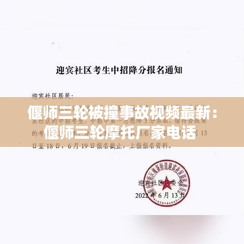 偃師三輪被撞事故視頻最新:偃師三輪摩托廠家電話