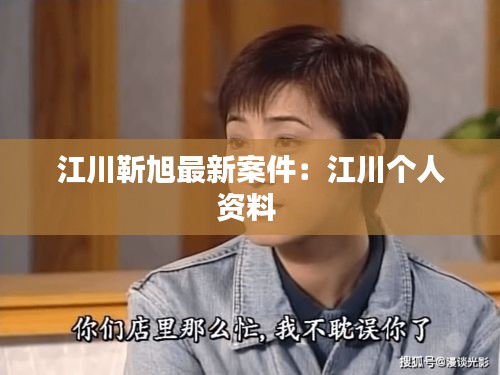 江川靳旭最新案件:江川個人資料