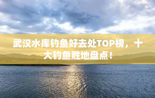 武漢水庫釣魚好去處TOP榜,十大釣魚勝地盤點!