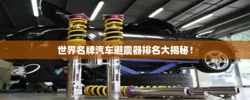 世界名牌汽車避震器排名大揭秘!