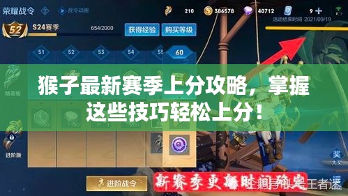 猴子最新賽季上分攻略,掌握這些技巧輕松上分!