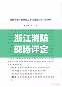 浙江消防現場評定標準最新:浙江省消防安全重點單位消防安全評估辦法