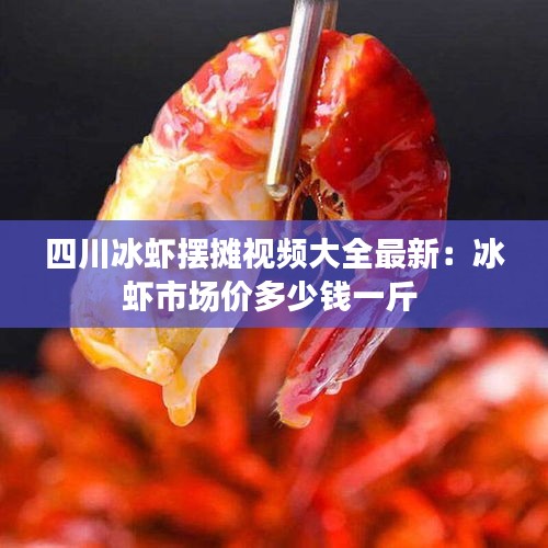 四川冰蝦擺攤視頻大全最新:冰蝦市場價多少錢一斤
