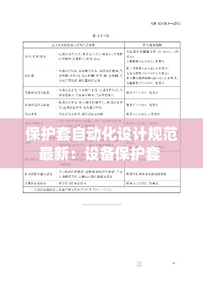 保護套自動化設計規范最新:設備保護套