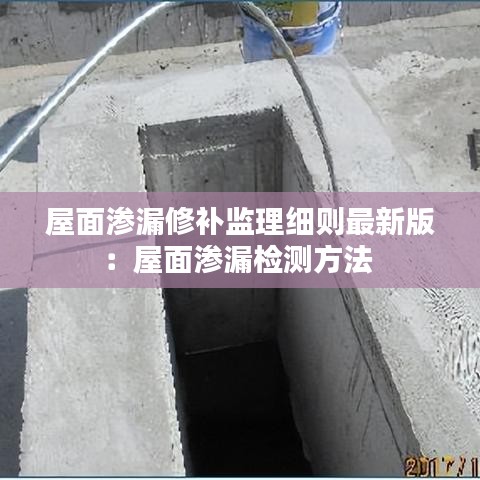 屋面滲漏修補監理細則最新版:屋面滲漏檢測方法