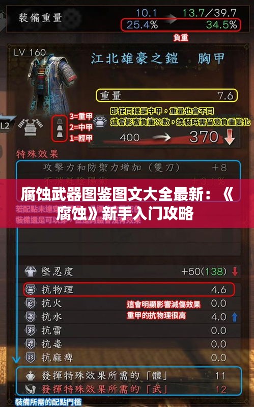 腐蝕武器圖鑒圖文大全最新:《腐蝕》新手入門(mén)攻略