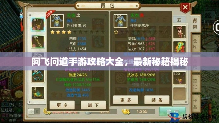 阿飛問道手游攻略大全,最新秘籍揭秘