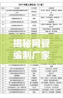 揭秘網(wǎng)管編制廠家排名前十強(qiáng)榜單!