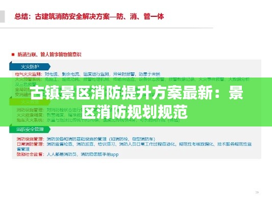 古鎮景區消防提升方案最新:景區消防規劃規范