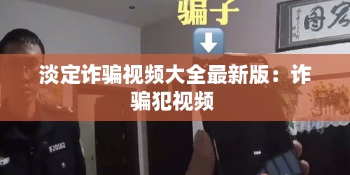 淡定詐騙視頻大全最新版:詐騙犯視頻