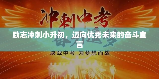 勵(lì)志沖刺小升初,邁向優(yōu)秀未來(lái)的奮斗宣言