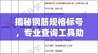 揭秘鋼筋規格標號,專業查詢工具助你輕松掌握鋼筋知識