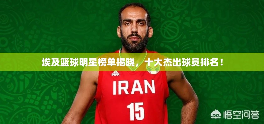 埃及籃球明星榜單揭曉,十大杰出球員排名!