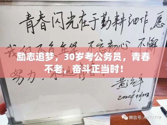 勵志追夢,30歲考公務員,青春不老,奮斗正當時!