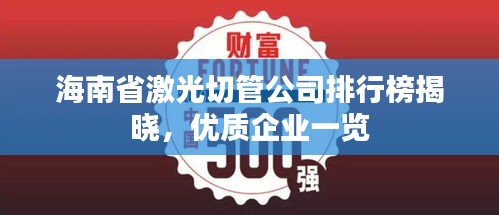 海南省激光切管公司排行榜揭曉,優(yōu)質(zhì)企業(yè)一覽